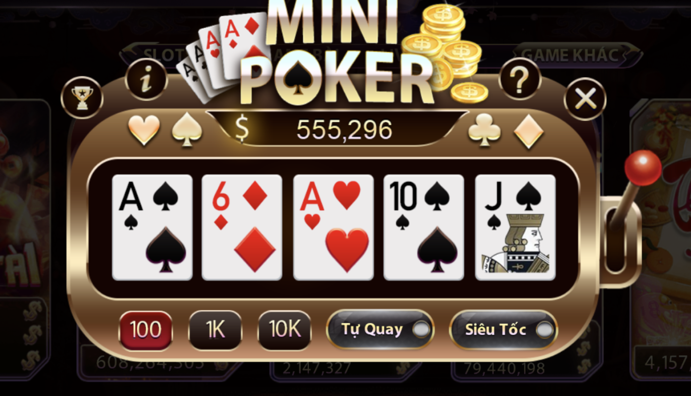 Luật chơi Mini Poker khi tải Gemwin